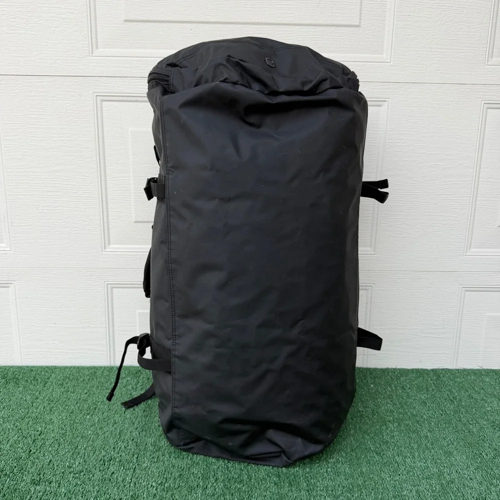 MIER 10110033-9007 Large Black 90L Waterproof Convertible Duffle Bag Backpack‎
